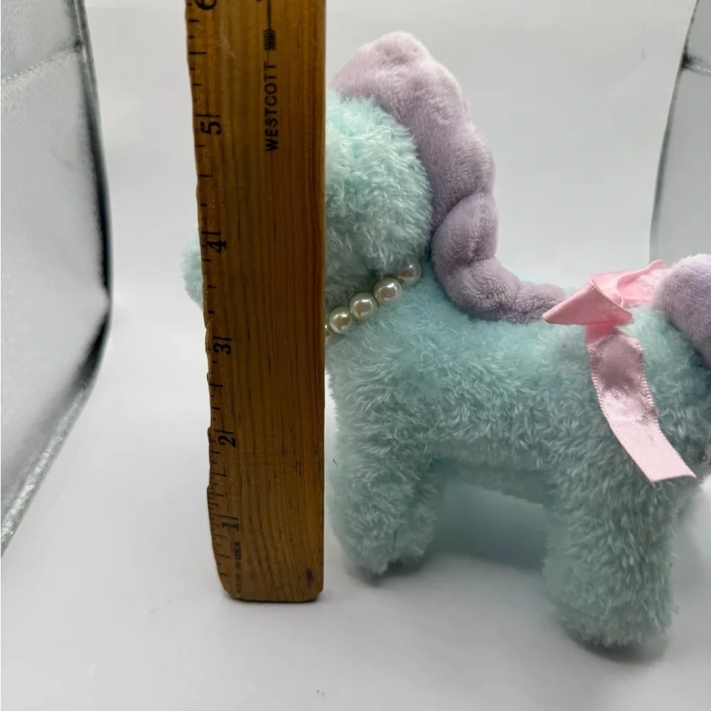 Plush Blue and Pink Unicorn Pearls Stuffed Animal YELL 5”